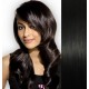 Clip in human REMY hair 15" - black  