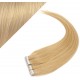 20" (50cm) Tape Hair / Tape IN human REMY hair - natural blonde