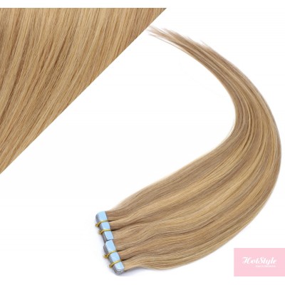 24" (60cm) Tape Hair / Tape IN human REMY hair - light blonde/natural blonde