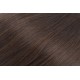 15" (40cm) Deluxe clip in human REMY hair - dark brown