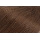 15" (40cm) Deluxe clip in human REMY hair - medium brown