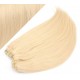 28" (70cm) Deluxe clip in human REMY hair - the lightest blonde