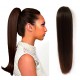 Claw ponytail 24" straight - dark brown