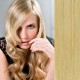 15" (40cm) Clip in human REMY hair - natural blonde