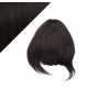 Clip in human hair remy bang/fringe - natural black