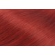 15" (40cm) Clip in human REMY hair - copper red