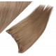 16˝ one piece full head clip in hair weft extension straight – light brown