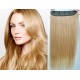 24˝ one piece full head clip in kanekalon weft extension straight – natural blonde
