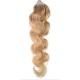 24˝ (60cm) Micro ring human hair extensions wavy - natural blonde