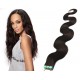 20˝ (50cm) Tape Hair / Tape IN human REMY hair wavy - natural black