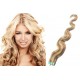 20˝ (50cm) Tape Hair / Tape IN human REMY hair wavy - platinum / light brown