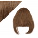 Clip in human hair remy bang/fringe - medium brown