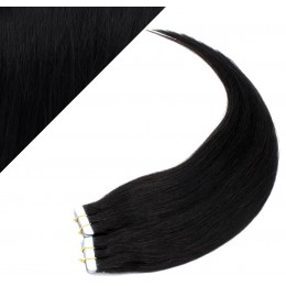 20" (50cm) Tape Hair / Tape IN human REMY hair - black