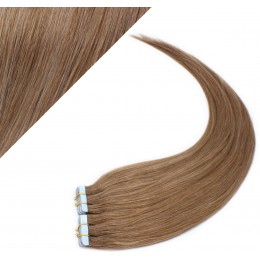 20" (50cm) Tape Hair / Tape IN human REMY hair - light brown