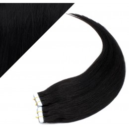 24" (60cm) Tape Hair / Tape IN human REMY hair - black