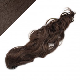 Claw ponytail 24" wavy - dark brown