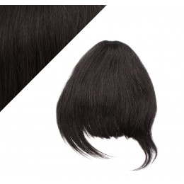 Clip in human hair remy bang/fringe - natural black