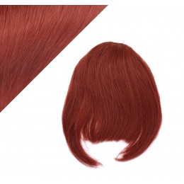 Clip in human hair remy bang/fringe - copper red