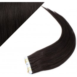 16" (40cm) Tape Hair / Tape IN human REMY hair - natural black