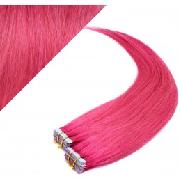 16" (40cm) Tape Hair / Tape IN human REMY hair - pink