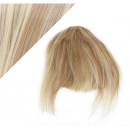 Clip in human hair remy bang/fringe - mixed blonde