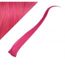 20" (50cm) clip in human hair streak - pink